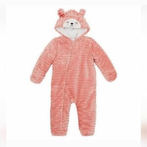 NWT Koala Baby Infant 1-piece Fleece Outerwear Jumper pink